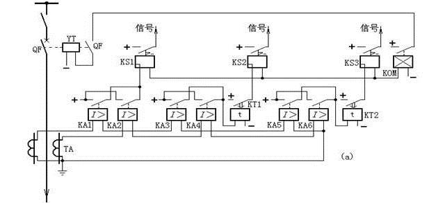 三段式電流保護(hù)接線原理圖