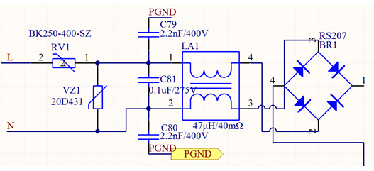 電力儀表電源抗干擾設計電路