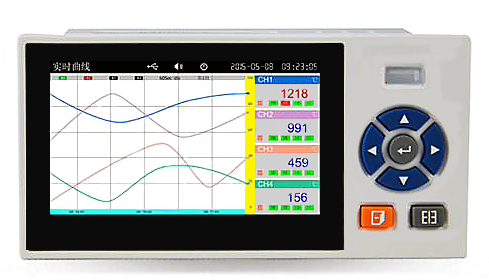 YR-ASR100系列彩色無紙記錄儀曲線顯示