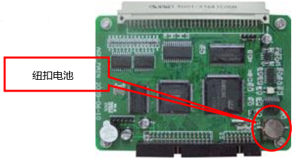 電池在SWP-ASR300無(wú)紙記錄儀主機(jī)板上的位置