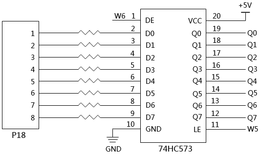 75HC573驅動數碼管