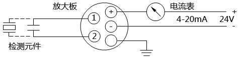 渦街流量計電流輸出回路連接示意圖