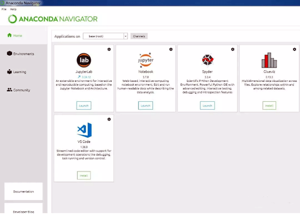 Anaconda Navigator登錄頁面