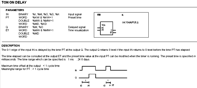 abb PLC的延時模塊TON功能說明