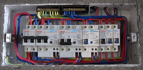 照明，空調掛機未使用RCD的家居配電箱圖