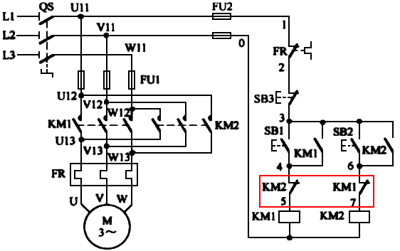 電動機正反轉控制電路