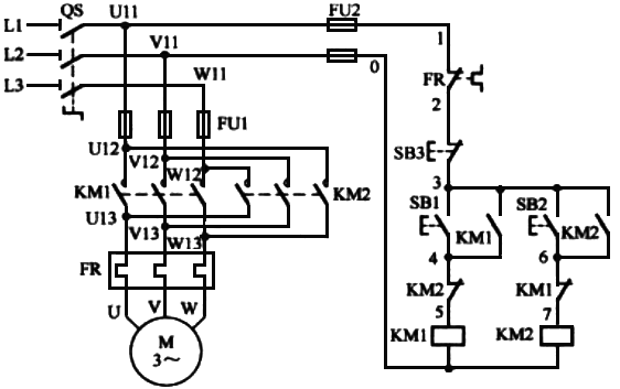 電動(dòng)機(jī)正傳和反轉(zhuǎn)控制電路