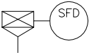 P&ID圖例之吸入過濾器的圖例