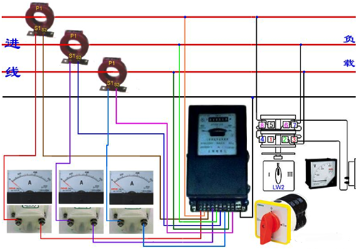 電流互感器的接線圖