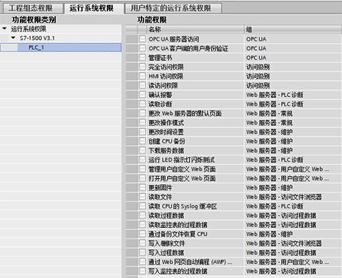 運行系統權限