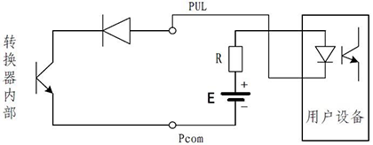 電磁流量計(jì)數(shù)字量輸出接光電耦合器